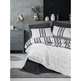 ASI8684283035953 - Juego de Cama 1 Funda Nórdica 220x240 cm y 2 Fundas Almohada 60x60 cm 100% Algodón Antracita Precio: 41.68999945. SKU: B19L3ZA22B