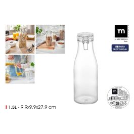 Botella Hermética de Vidrio Clip 1.5L - Inde (6 Unidades) Precio: 18.8899997. SKU: B1FMFHXXN6