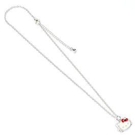 THE CARAT SHOP Colgante Hello Kitty Mujer Metal Dorado con Esmalte y Cristales en Cadena Chapada 40+5 cm