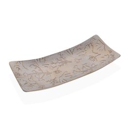 Centro De Mesa Rectangulo Dorado Con Flores Versa 16X4CM (4 Unidades) Precio: 20.50000029. SKU: B13AE24WQH