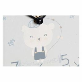 Reloj Kids DKD Home Decor Rosa Azul 3 x 24 x 24 cm (2 Unidades)