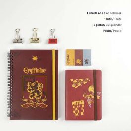 Set de Papelería Harry Potter Rojo (6 pcs)