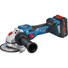 Bosch Professional Amoladora GWS 18V-15 SC con 2 Baterías 5.5Ah ProCORE18V y Cargador GAL 1880 CV en L-Boxx