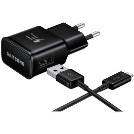 Samsung EP-TA20 Cargador Rápido 15W con Cable USB-C 1.5m Negro (Adaptador de Corriente)