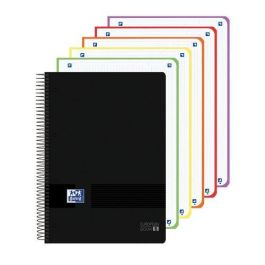 Oxford Cuaderno espiral Europeanbook 5, tapa plástico DIN A4+, 120 hojas, cuadrícula 5 mm, color negro Precio: 8.68999978. SKU: B1EQKHR826