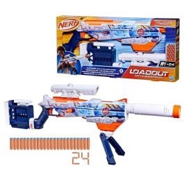 Hasbro G1763 Nerf Load Out Artic Zerostriker - Lanzador con Accesorios Intercambiables, Clip de 6 Dardos y 24 Dardos N1