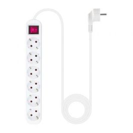 Nanocable 10.37.0006 Regleta de Enchufes 6 Tomas de Corriente con Interruptor, Protección Infantil, Cable 1.4m, Blanca, 3.680W Nanocable 10.37.0006 Regleta de Enchufes 6 Tomas de Corriente con Interruptor, Protección Infantil, Cable 1.4m, Blanca, 3.680W