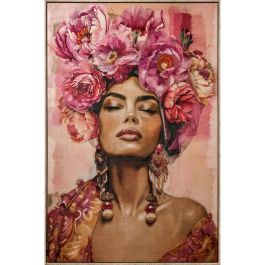 DKD Home Decor Cuadro Shabby Chica Flores Rosa Velvet PS 143 x 103 x 4,5 cm Precio: 82.49999978. SKU: B1ERD4C6A8