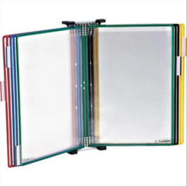 Djois Portacatalogos de pared con 10 fundas DIN A4, colores surtidos, metal, 48x385x260 mm Precio: 55.68999953. SKU: B1FGRK4WFF