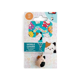 Wondee Charm Squishmallows Cam the Cat para Móvil - Colgante Decorativo Universal para Fundas, 100 x 20 x 58 mm
