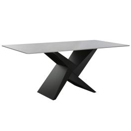 Mesa de Comedor Home ESPRIT Negro Metal Cerámica 180 x 90 x 75 cm Precio: 482.50000051. SKU: B1C34SFLNF