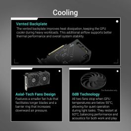 ASUS DUAL-RX9060XT-8G Tarjeta Gráfica AMD Radeon RX 9060 XT 8 GB GDDR6 PCI Express 5.0 Refrigeración Dual Fan Activa Resolución 8K ASUS DUAL-RX9060XT-8G Tarjeta Gráfica AMD Radeon RX 9060 XT 8 GB GDDR6 PCI Express 5.0 Refrigeración Dual Fan Activa Resolución 8K