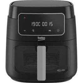Beko FRL3374B Freidora de aire caliente multifunción, 1900W, Gran capacidad 7.6L para 2kg patatas, Pantalla LCD táctil, Negra