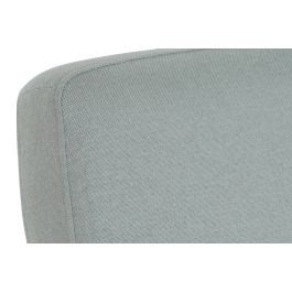 DKD Home Decor Mecedora Scandi de Madera y Poliéster para Salón o Dormitorio, Colores Azul Celeste y Natural, 81x58x90 cm