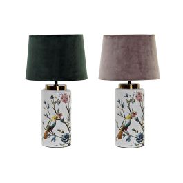 DKD Home Decor Lámpara de Sobremesa Verde Turquesa 28x50x28 cm E27 de Metal y Poliéster con Pájaro (Juego de 4 Unidades) Precio: 105.50000043. SKU: B1678Q8PZZ