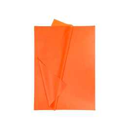 Liderpapel Papel Seda 52x76cm 18g/m2 Naranja Bolsa 5 Hojas