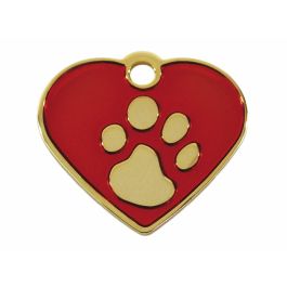 Placa identificativa Imarc Heart Rojo Dorado Precio: 12.68999963. SKU: B1JKPB86QW