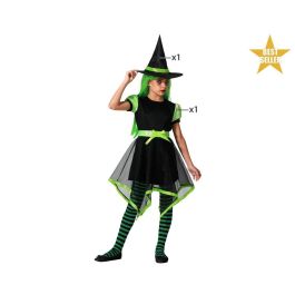 Disfraz Bruja Niña Infantil Verde con Sombrero Precio: 11.58999952. SKU: 21120