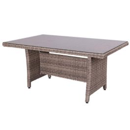 Mesa de Comedor Patsy 160 x 100 x 75 cm Cristal Ratán Precio: 379.50000044. SKU: S8700077