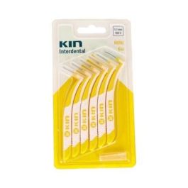 KIN Cepillos Interdentales Mini 1,1 mm, con Filamentos Tynex® y Mango Angular, para Limpieza Profunda de Placa, 6 unidades Precio: 4.88999962. SKU: S0596342