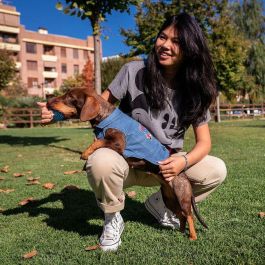 Cerdá Chaqueta Vaquera para Perros con Diseño Minnie Talla M Color Azul