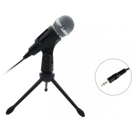 EQUIP MICROFONO SOBREMESA LIFE ONMIDIRECCIONAL JACK 3.5" CANCELACION RUIDO BOTON MUTE