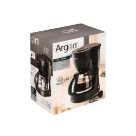 Argon Cafetera de Vaso Filtro 12 Tazas 750W 1.2L Negra y Transparente 16.5x29.3x23.7 cm (6 Unidades) Argon Cafetera de Vaso Filtro 12 Tazas 750W 1.2L Negra y Transparente 16.5x29.3x23.7 cm (6 Unidades)