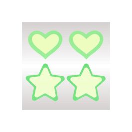 Pezoneras Peekaboo Verde Talla única Corazones Estrellas Pezoneras Peekaboo Verde Talla única Corazones Estrellas