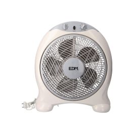 Ventilador box fan. color blanco/gri. potencia: 45w aspas: ø30,5cm 38,5x13x46cm edm Precio: 29.94999986. SKU: B1H55893JJ