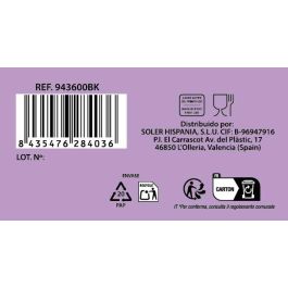 La Mediterranea Set 4 Vasos 360 cc Colección Silex Diamants (6 Cajas)