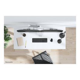 Neomounts Brazo de Monitor para 2 Pantallas DS75-450WH2, 17-32 Pulgadas, 8kg por Pantalla, Resorte de Gas, Blanco