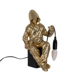 Lámpara de mesa Negro Dorado Resina Precio: 47.49999958. SKU: B1GSLS6MG6