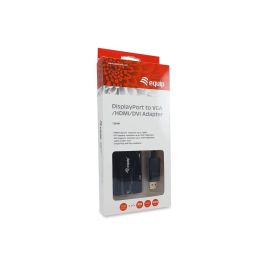 Equip Adaptador DisplayPort a HDMI/VGA/DVI - Macho a Hembra - Negro 0.24m - 1920x1200 - Plug and Play