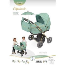 Coche de muñeca plegable capriccio con sombrilla y bolso - para muñecas de hasta 48 cm. 38x65x60 cm