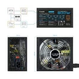 TOOQ FUENTE GAMING 800W ATX12V V2.31 APFC 82+ LED ON/OFF TOOQ FUENTE GAMING 800W ATX12V V2.31 APFC 82+ LED ON/OFF