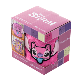 PYRAMID Taza Angel Disney 440ml con Funda de Peluche de Nylon - Cerámica Apta para Microondas y Lavavajillas