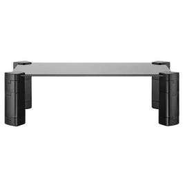Aisens Soporte Elevador para Monitor y Portátil de Cristal Templado Negro, Regulable en Altura hasta 124mm y Carga Máxima 20kg Precio: 11.58999952. SKU: S5621780