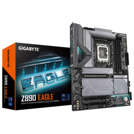 GIGABYTE Z890 EAGLE Placa Base - Compatible con CPUs Intel Core Ultra (Serie 2), VRM de 14+1+2 fases, hasta 8800MHz DDR5 (OC), 1x PCIe 5.0 M.2 + 3x PCIe 4.0 M.2, LAN de 2,5GbE, USB4