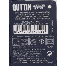Quttin Funda Térmica para Fiambrera Cuadrada 1.1 Litros (8 Unidades)