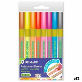 Set de Rotuladores Bismark Lettering Bicolor Multicolor Dorado 8 Piezas (12 Unidades) Precio: 57.99006675. SKU: B1G8PBL454