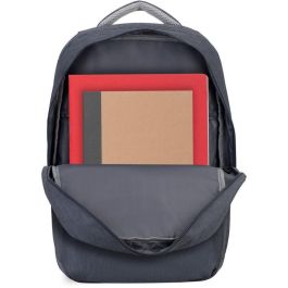 Rivacase 7567 Mochila Portátil 17.3 Pulgadas Prater - Protección Antirrobo, Carga USB, Gris Oscuro