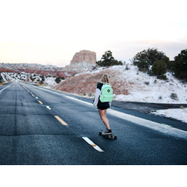 Antartik Mochila Verde Menta con Asas Acolchadas, Bolsillo para Portátil y Bolsillo Antirrobo, 310x160x410 mm