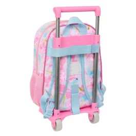 Mochila Escolar con Ruedas Barbie Painterly Rosa Azul cielo 26 x 11 x 67 cm 26 x 34 x 11 cm