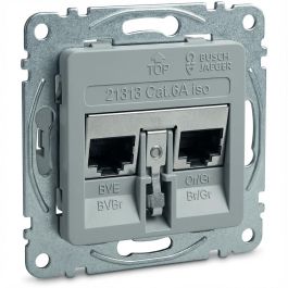 BUSCH-JAEGER 0218/12-101 Enchufe UAE 2 x RJ-45 Categoría 6a Metálico Precio: 46.0768. SKU: B1AM82DBYB