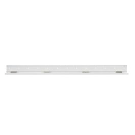 Vivolink Canaleta Cubrecables de Aluminio Blanco 110x6x2cm con Tapa Abatible para Instalación Profesional y Ocultación de Cables