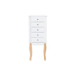 Joyero Romantico DKD Home Decor Blanco Natural 27 x 90 x 37 cm Joyero Romantico DKD Home Decor Blanco Natural 27 x 90 x 37 cm