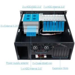 TooQ RACK-406N-USB3 Caja Rack 19" 4U Acero USB 3.0 para ATX E-ATX Micro-ATX Mini-ITX con Llave y Filtros Antipolvo TooQ RACK-406N-USB3 Caja Rack 19" 4U Acero USB 3.0 para ATX E-ATX Micro-ATX Mini-ITX con Llave y Filtros Antipolvo