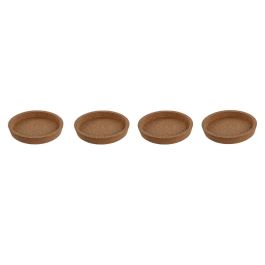 Posavasos Basicos DKD Home Decor Natural 10 x 2 x 10 cm Set de 4 Precio: 3.50000002. SKU: B1F89MDQQ7