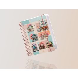 Agenda Espiral Liderpapel Sant Orini A6 2025 Dia Pagina Mosaico Papel 60 gr