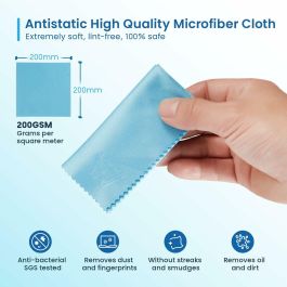 EWENT EW5668 Kit de Limpieza Pantallas 100ml con Paño Microfibra 20x20cm